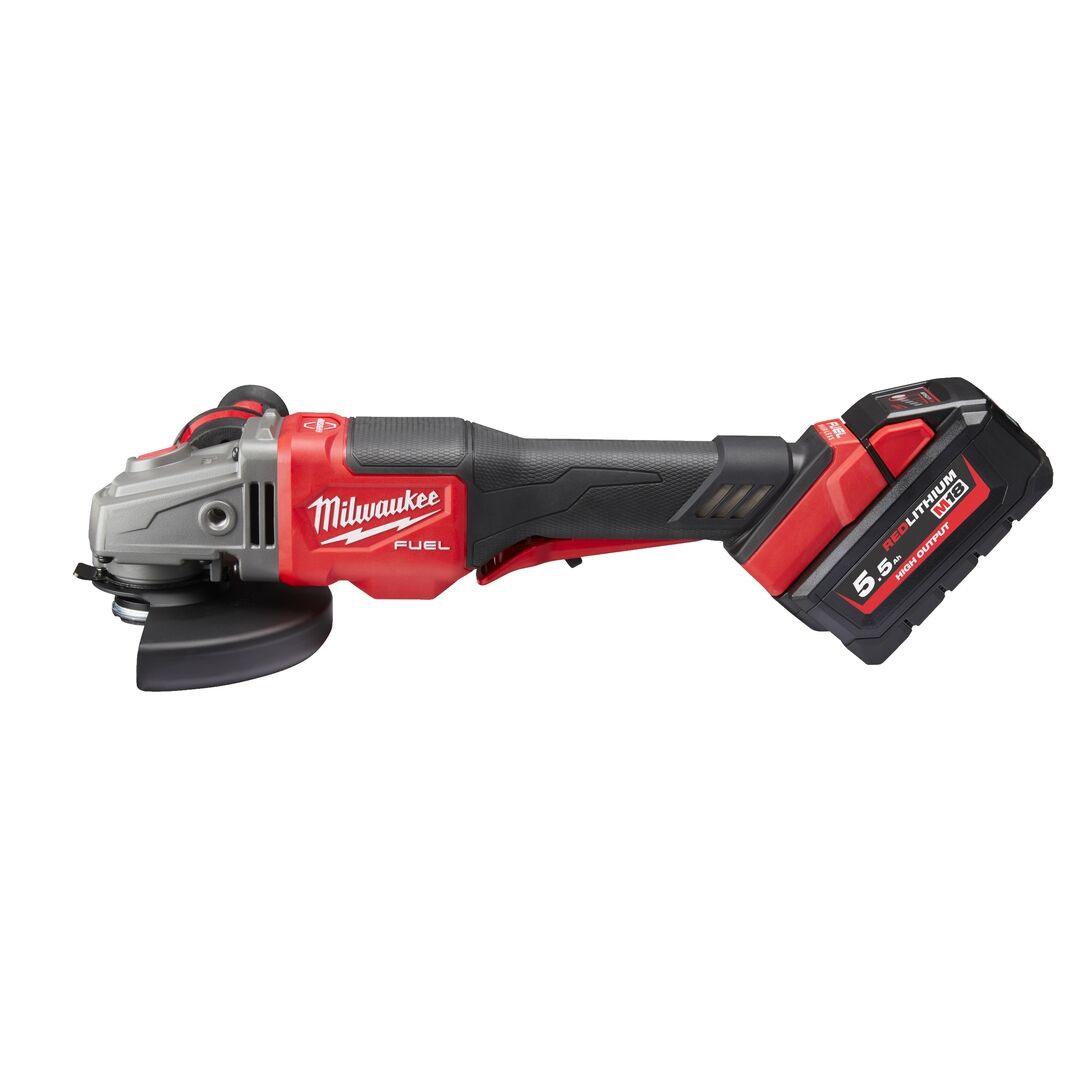 MILWAUKEE Akku-Winkelschleifer FHSAG125XPDB-552X, 2x18V/5,5 Ah, Ladeg. MILWAUKEE Akku-Winkelschleifer FHSAG125XPDB-552X, 2x18V/5,5 Ah, Ladeg.