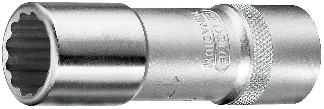 GEDORE Steckschlüsseleinsatz 1/2", lang UD-Profil 27mm, D 19 L 27, 6141060 GEDORE Steckschlüsseleinsatz 1/2", lang UD-Profil 27mm, D 19 L 27, 6141060