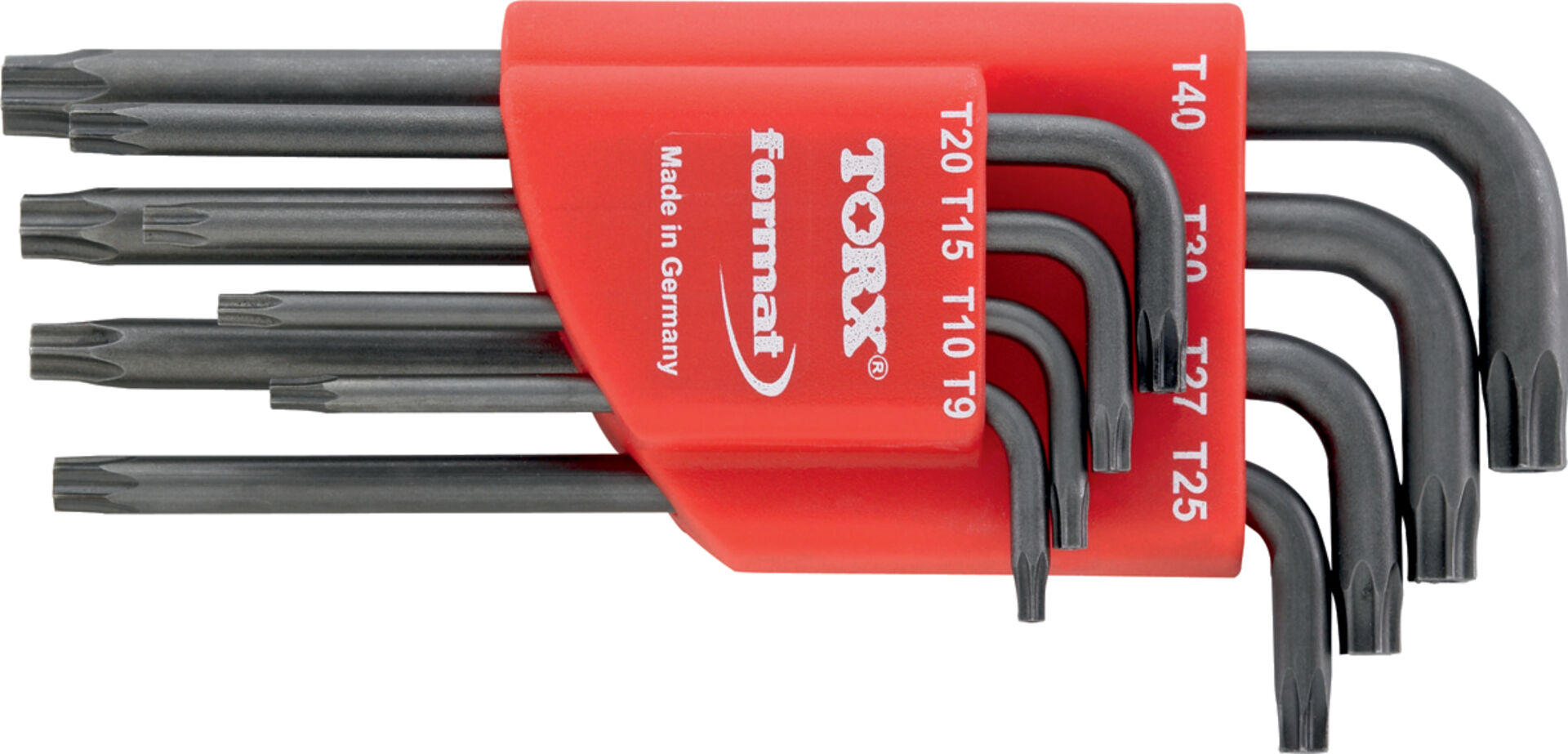 FORMAT Winkelschraubendreher-Set Torx 8tlg. mit Bohrung FORMAT Winkelschraubendreher-Set Torx 8tlg. mit Bohrung