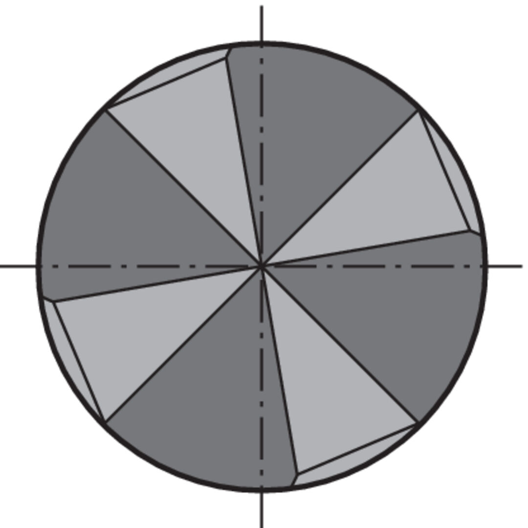 FORMAT Entgratfräser NC DIN6527 VHM 8,0mm 90 Grad FORMAT Entgratfräser NC DIN6527 VHM 8,0mm 90 Grad
