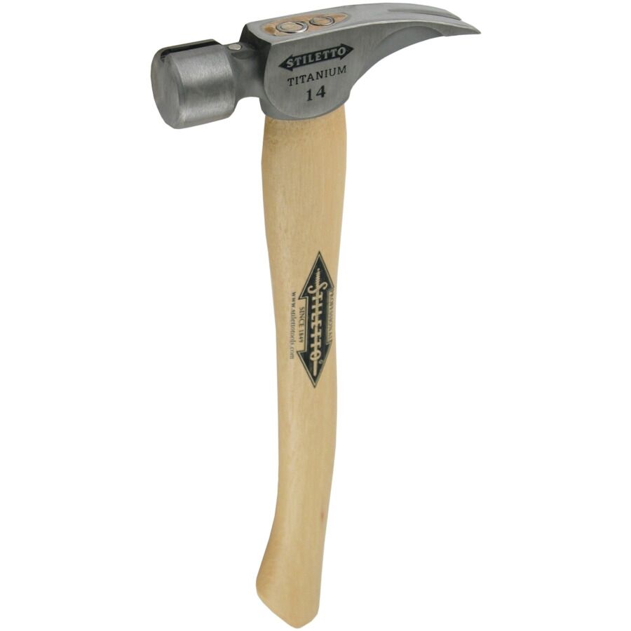 MILWAUKEE Titanhammer mit Hickorystiel Stiletto Ti14SC-H18, 457 mm, glatt MILWAUKEE Titanhammer mit Hickorystiel Stiletto Ti14SC-H18, 457 mm, glatt