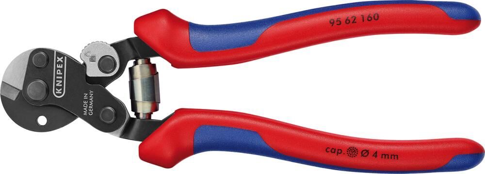 KNIPEX 95 62 160 Drahtseilschere auch für hochfür Drahtseile Mehrk. brün. 160mm KNIPEX 95 62 160 Drahtseilschere auch für hochfür Drahtseile Mehrk. brün. 160mm