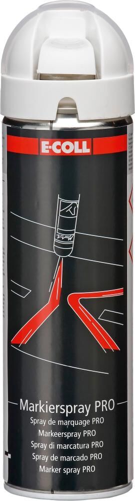 E-COLL PRO Markierspray glänzend weiss, 500 ml Spraydose