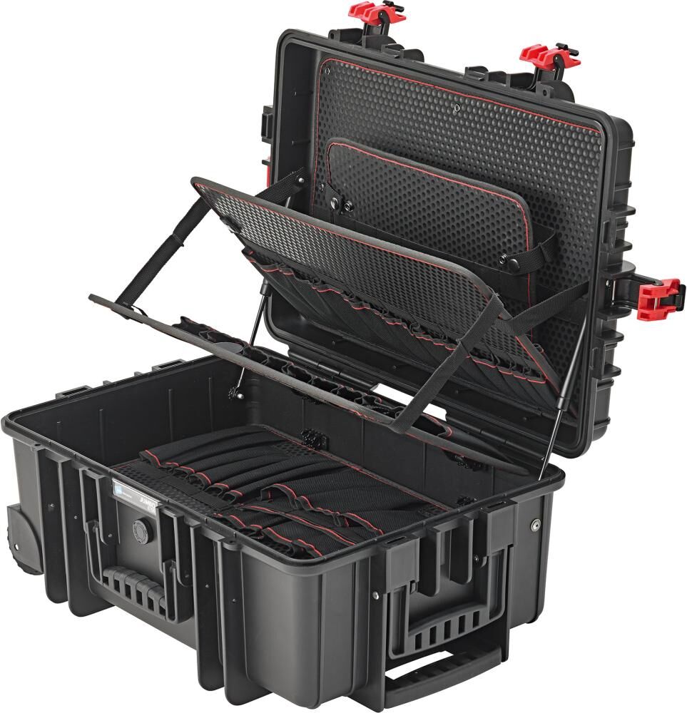 FORMAT Werkzeugkoffer leer Werkzeugkiste 539x359x220mm 43,5l mit Gasdruckfeder FORMAT Werkzeugkoffer leer Werkzeugkiste 539x359x220mm 43,5l mit Gasdruckfeder