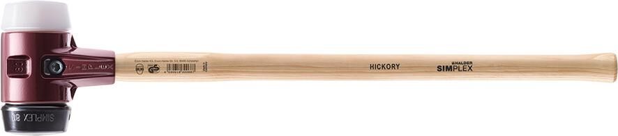 HALDER Vorschlaghammer SIMPLEX 80mm Gummi/Superp. HALDER Vorschlaghammer SIMPLEX 80mm Gummi/Superp.