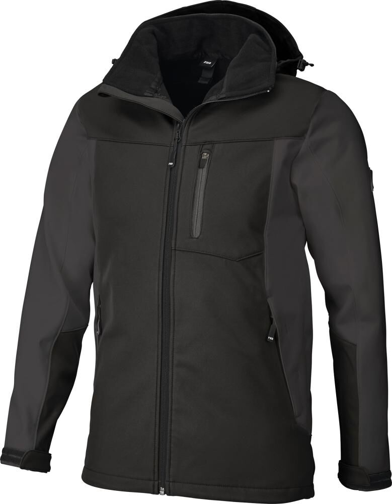 FHB Jacke Jannik, Softshell anthrazit/schwarz, Gr. S