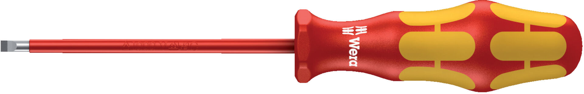 Schlitz-Schraubendreher VDE m.Lasertip 5,5x1,0x200mm Wera