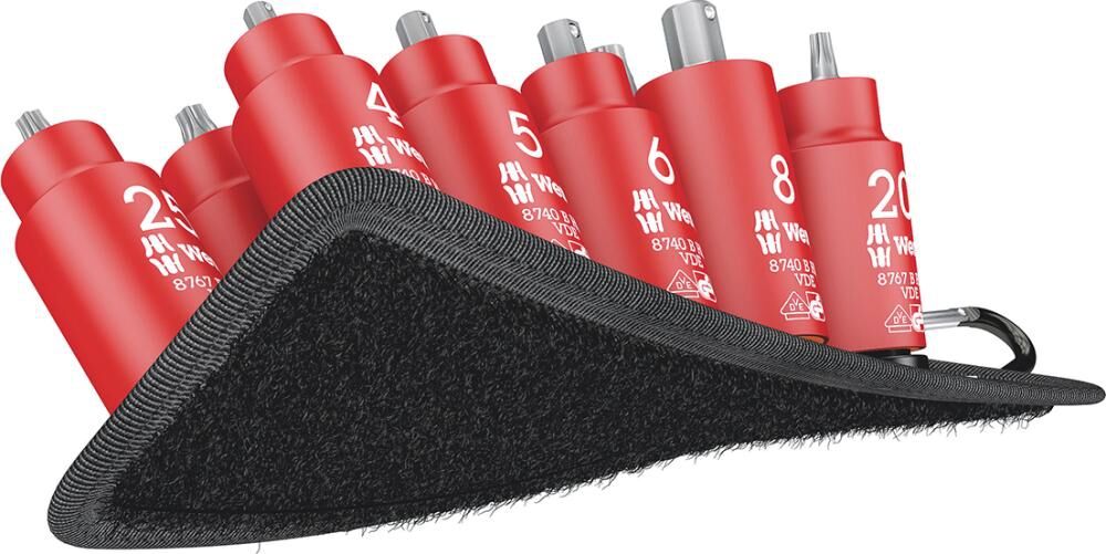 WERA Schraubendreher-Einsatz-Garnitur 3/8" VDE, T20-45 und I-6kt. 4-8mm WERA Schraubendreher-Einsatz-Garnitur 3/8" VDE, T20-45 und I-6kt. 4-8mm