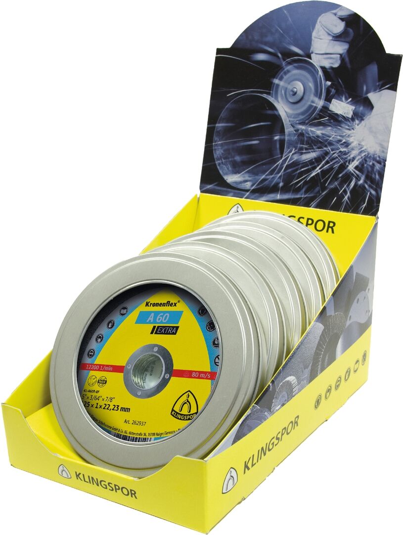KLINGSPOR A 60 EX Trennscheiben gerade 10er Pack 125x1x22,23mm