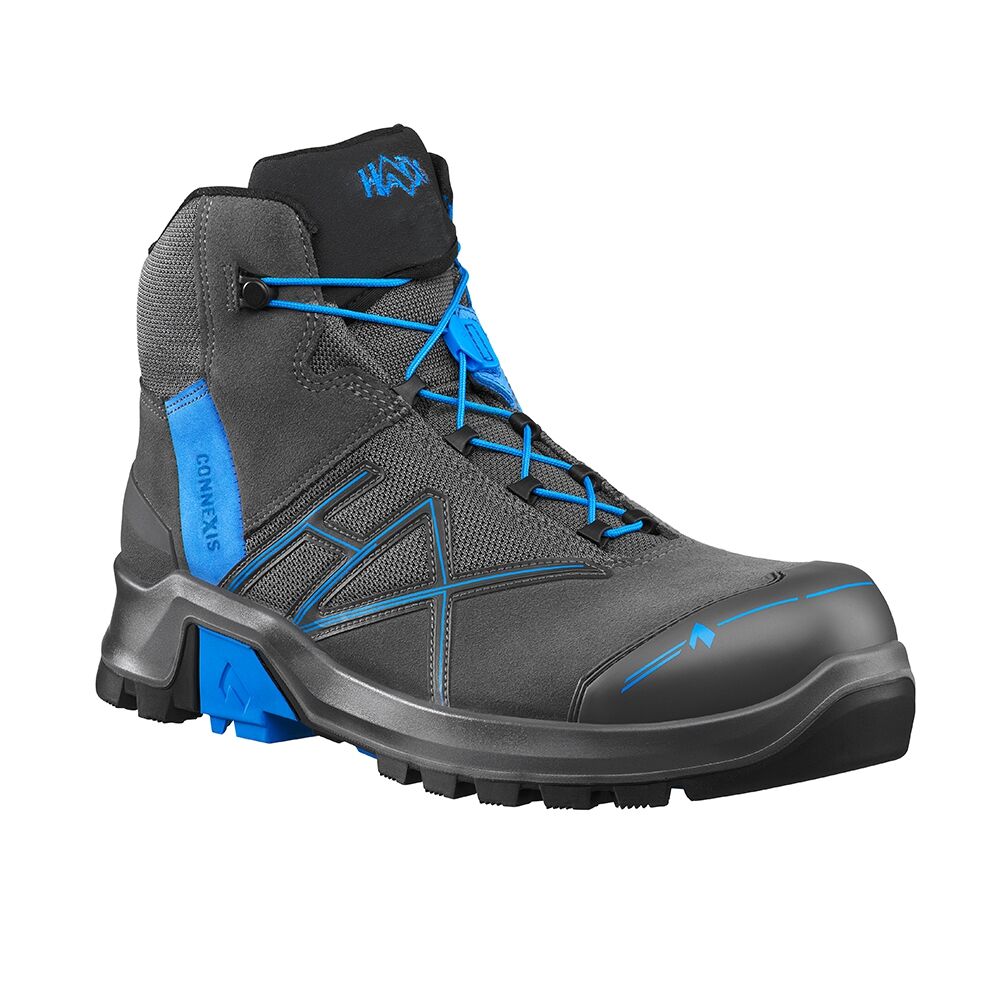 HAIX CONNEXIS Safety+ GTX mid grey-blue, ESD, Goretex, Gr.42 (UK 8,0)
