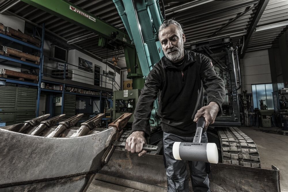 HALDER Schonhammer Stahlrohr 50mm rückschlagfrei HALDER Schonhammer Stahlrohr 50mm rückschlagfrei