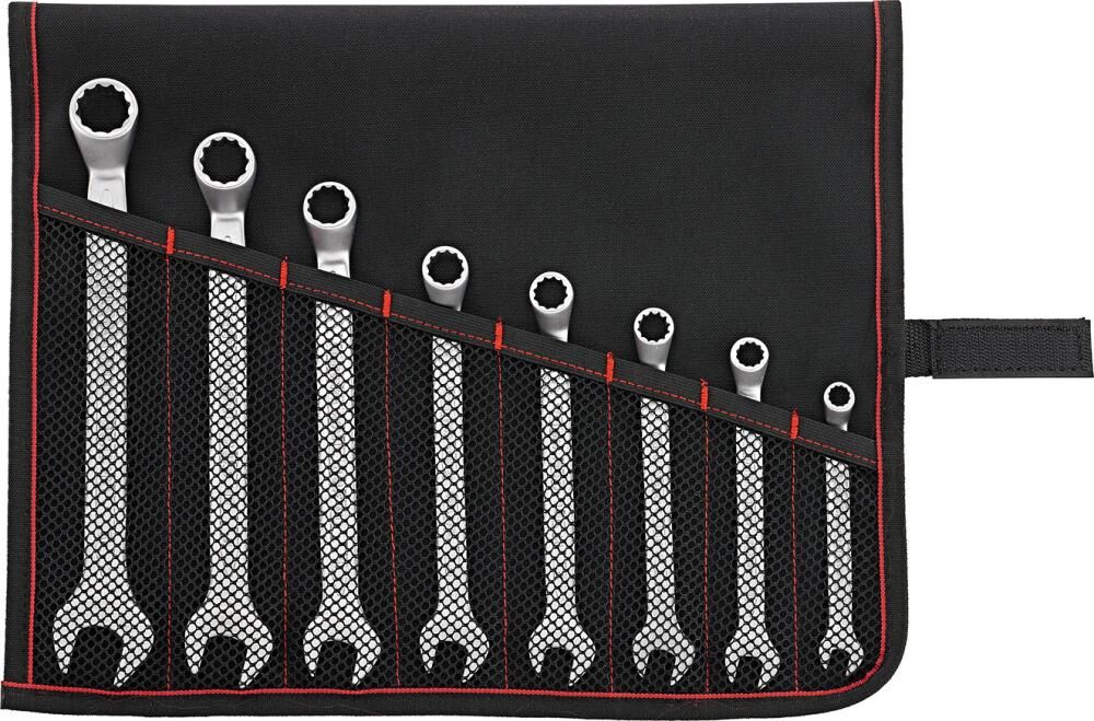 FORMAT Ringmaulschlüssel-Satz DIN3113B 8-19mm 8-teilig in Rolltasche