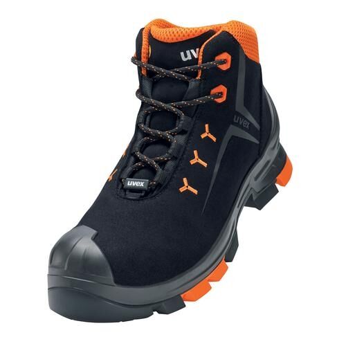 UVEX 2 Sicherheits-Stiefel Gr. 44 W11 S3L ESD SR schw/orange 6509.2