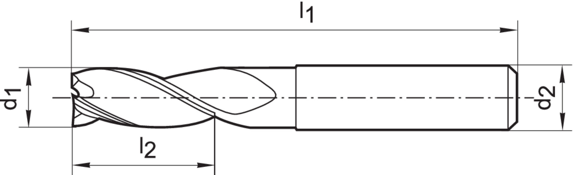 FORMAT Schaftfräser DIN6527 L VHM 2,0 mm HB Z 3 FORMAT Schaftfräser DIN6527 L VHM 2,0 mm HB Z 3
