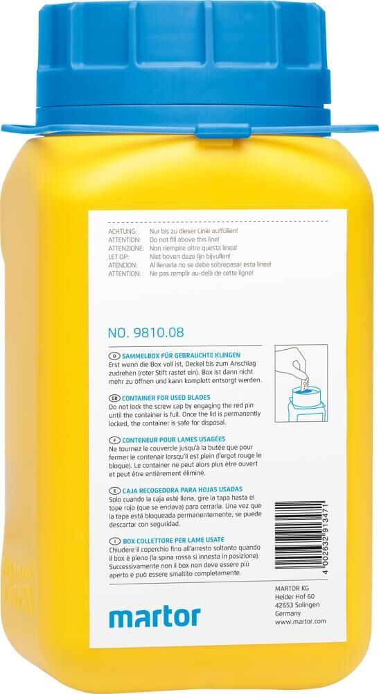 MARTOR Sammelbox für Klingen MARTOR Sammelbox für Klingen