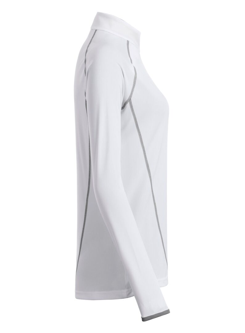 JN Ladies' Sports Shirt Longsleeve JN497 white/silver, Größe XS JN Ladies' Sports Shirt Longsleeve JN497 white/silver, Größe XS