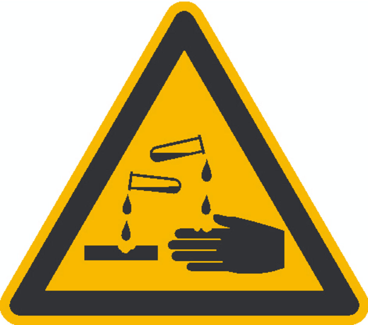 Warnschild ÄTZENDE STOFFE 200mm Alu Nr. 21.0169