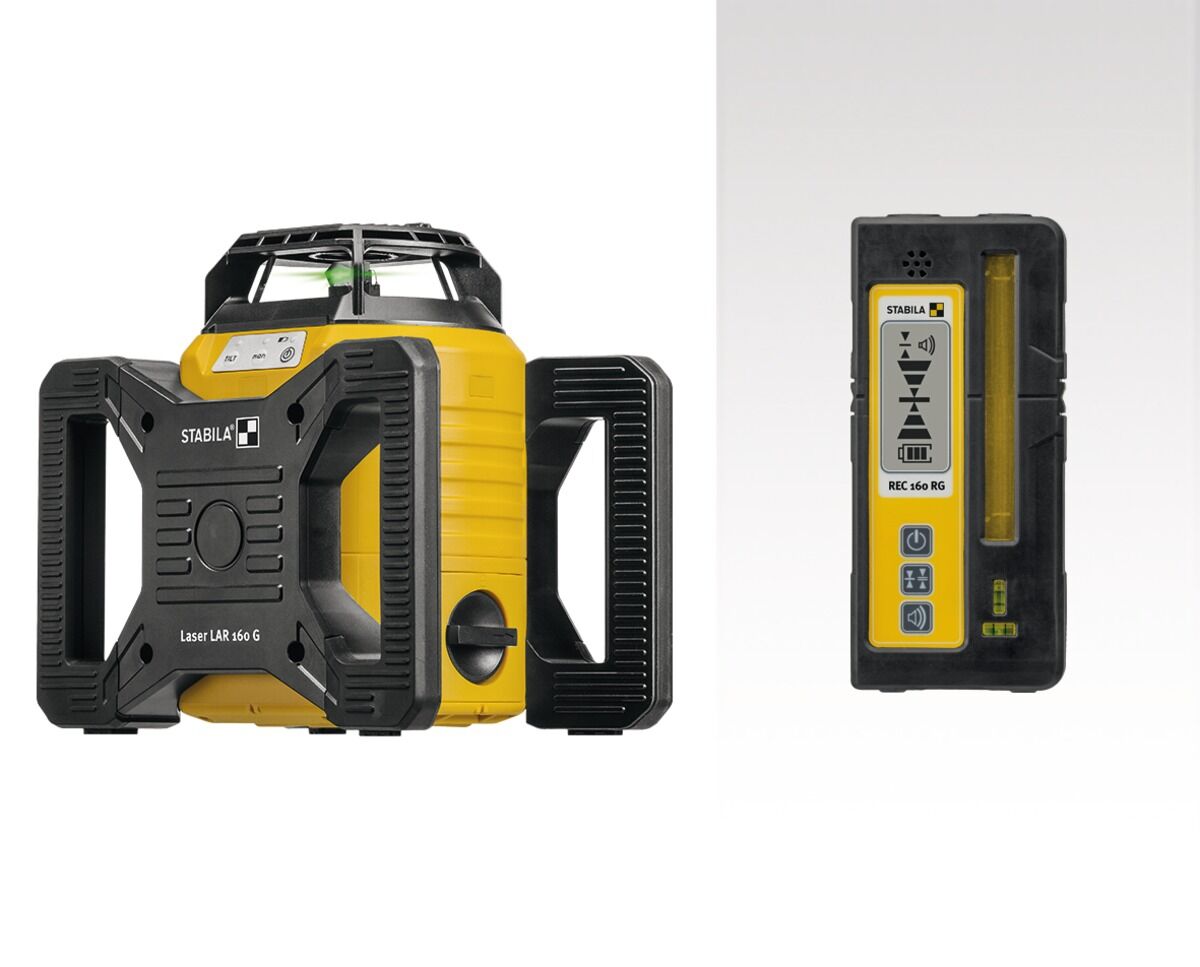 STABILA Rotationslaser LAR 160 G 4-tlg.Set Koffer,Reciver,Zielplatte STABILA Rotationslaser LAR 160 G 4-tlg.Set Koffer,Reciver,Zielplatte