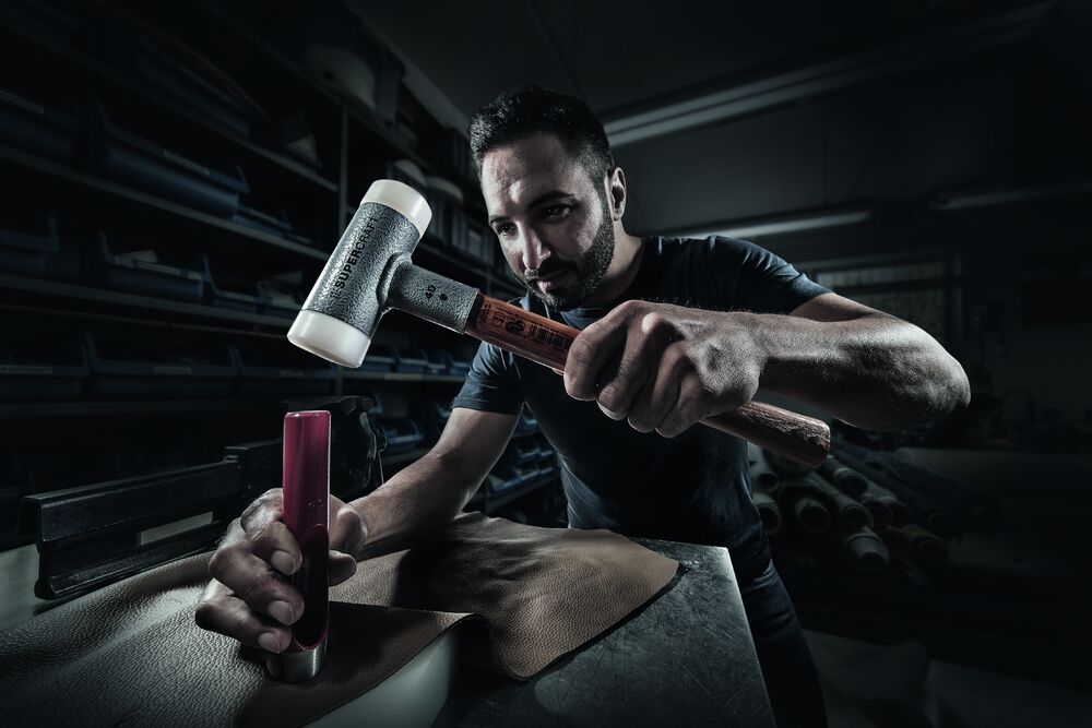 HALDER Schonhammer SUPERCRAFT Hickory-Stiel,Nylon,25mm rückschlagfrei HALDER Schonhammer SUPERCRAFT Hickory-Stiel,Nylon,25mm rückschlagfrei