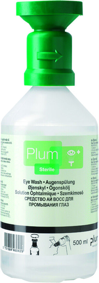 PLUM Augenspülflasche 500ml 0,9 % Natriumchloridlösung PLUM Augenspülflasche 500ml 0,9 % Natriumchloridlösung