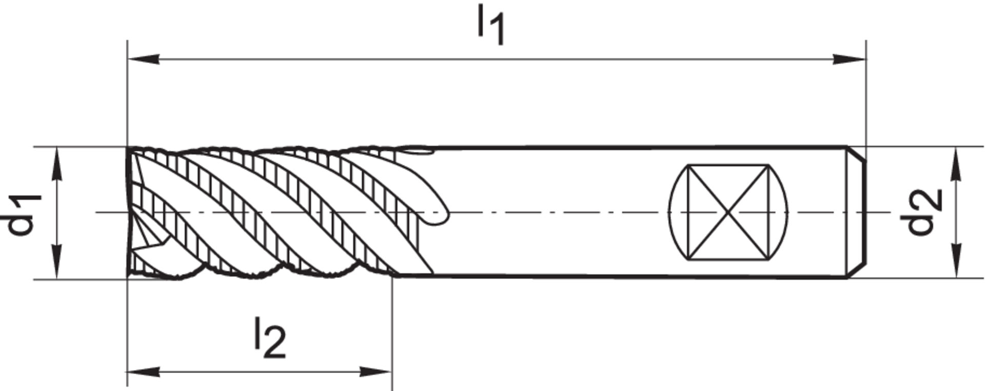 FORMAT Schruppfräser DIN6527L VHM TiALN 8,0mm HB Z 4 HR FORMAT Schruppfräser DIN6527L VHM TiALN 8,0mm HB Z 4 HR