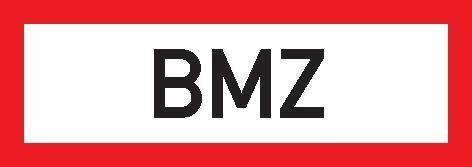 Brandsch-Schild Fol BMZ 297x105mm Brandsch-Schild Fol BMZ 297x105mm