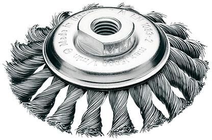 LESSMANN Kegelbürste Stahldraht 100x12mm gezopft 0,5mm LESSMANN Kegelbürste Stahldraht 100x12mm gezopft 0,5mm