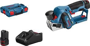 BOSCH Akku-Hobel GHO 12V-20 2x3,0Ah Ladegerät L-BOXX