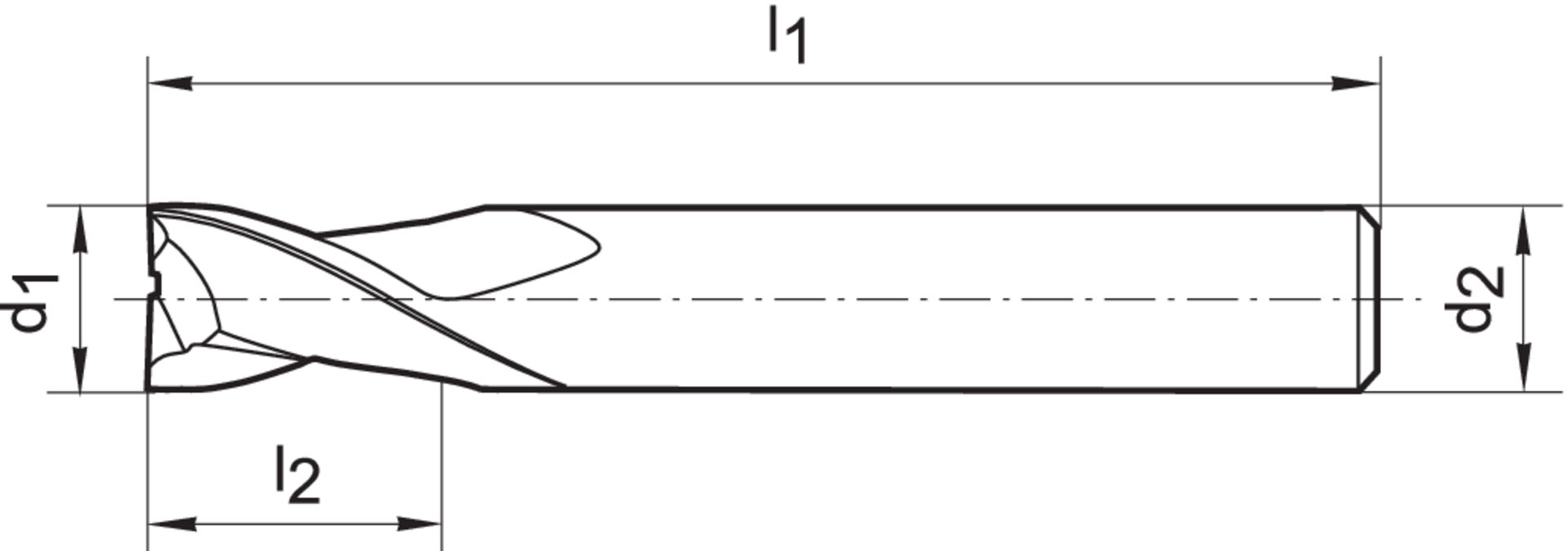 FORMAT Schaftfräser DIN6527 K VHM 14,0mm HA Z 2 FORMAT Schaftfräser DIN6527 K VHM 14,0mm HA Z 2