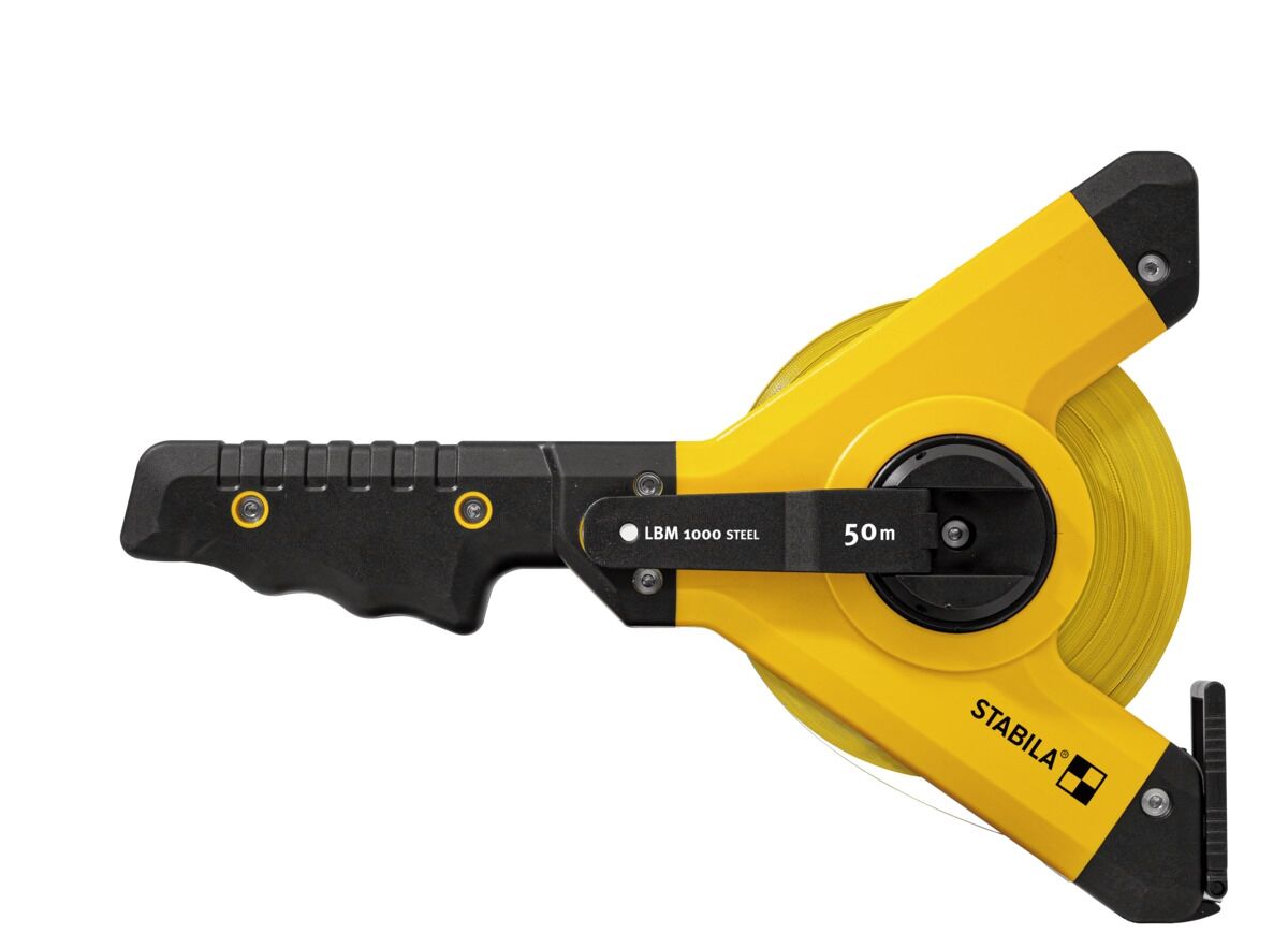 STABILA Rahmenbandmaß LBM 1000 STEEL 50m Stahlband metrische Skala STABILA Rahmenbandmaß LBM 1000 STEEL 50m Stahlband metrische Skala
