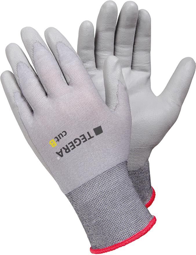 TEGERA Schnittschutzhandschuh 909 grau, Gr. 9