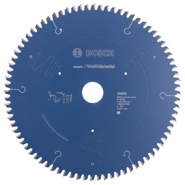 Kreissägeblatt HW Expert 254x30x2.4 80 T TR  Bosch