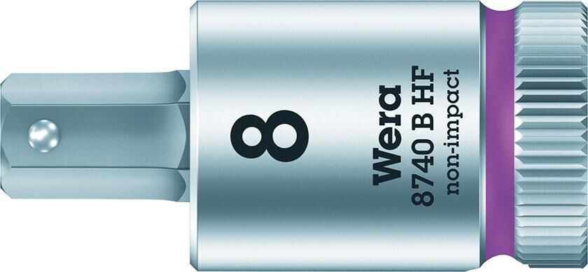 WERA Schraubendrehereinsatz 3/8" Innensechskant m. Haltefunktion 8x38,5mm