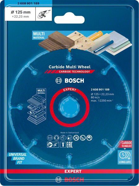 BOSCH Multiwheel Trennscheibe EXPERT Carbide 125x22,23 mm BOSCH Multiwheel Trennscheibe EXPERT Carbide 125x22,23 mm