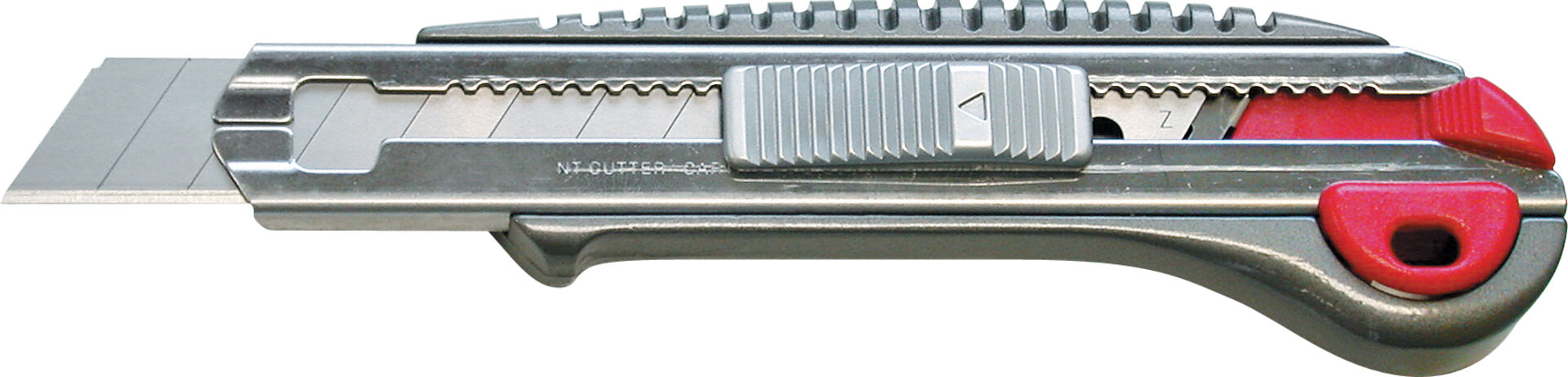 NT Ganzmetall-Cuttermesser 18 mm, mit Festellrad + 2 Abbrechklingen