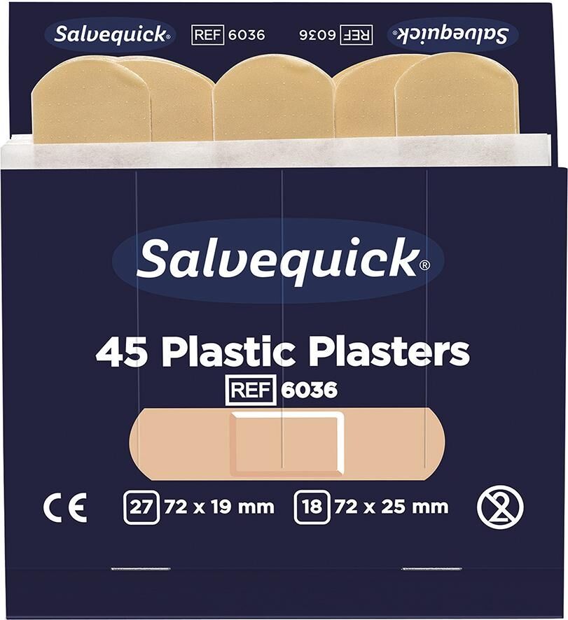 SALVEQUICK Nachfüllpack 6x45 Pflaster, wasserabweisend SALVEQUICK Nachfüllpack 6x45 Pflaster, wasserabweisend