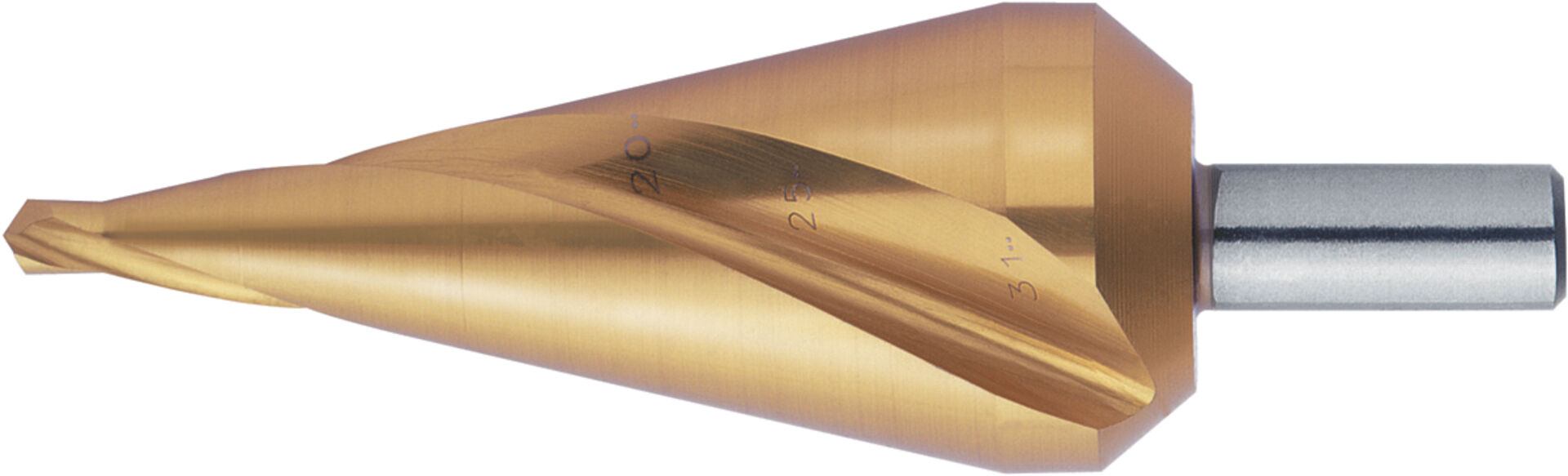 FORMAT Blechschälbohrer TiN 5-20,0mm spiralgenutet FORMAT Blechschälbohrer TiN 5-20,0mm spiralgenutet