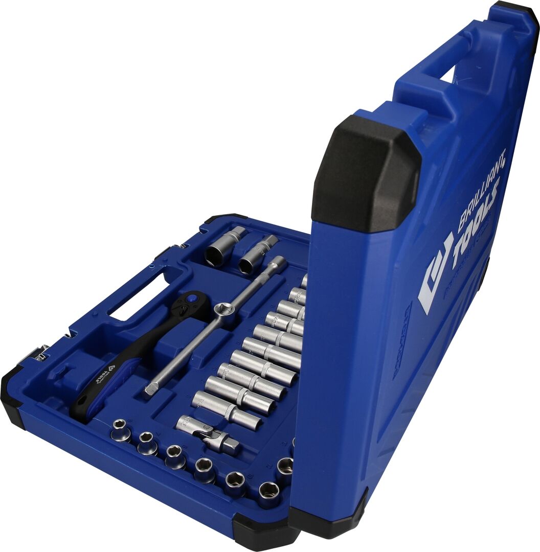 BRILLIANT TOOLS 3/8" Steckschlüssel-Satz,61-tlg. BRILLIANT TOOLS 3/8" Steckschlüssel-Satz,61-tlg.
