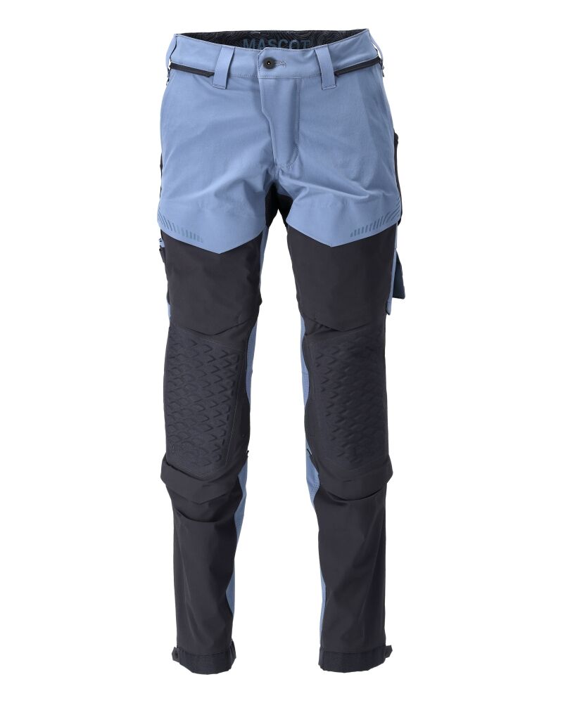 MASCOT Customized Bundhose Stretch Gr. 82C52 steinblau/schwarzbl 22279-605