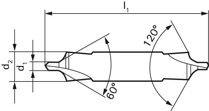 FORMAT Zentrierbohrer DIN333 - B HSS 2,00mm 120 Grad geschliffen FORMAT Zentrierbohrer DIN333 - B HSS 2,00mm 120 Grad geschliffen