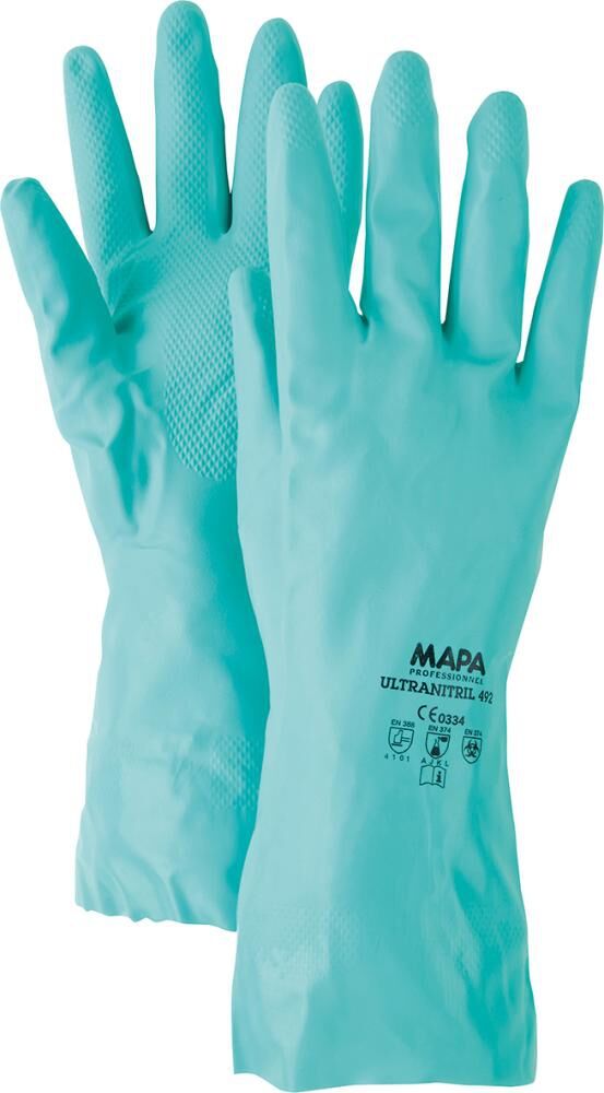 HANDSCHUH ULTRANITRIL 492 GRUEN GR. 10