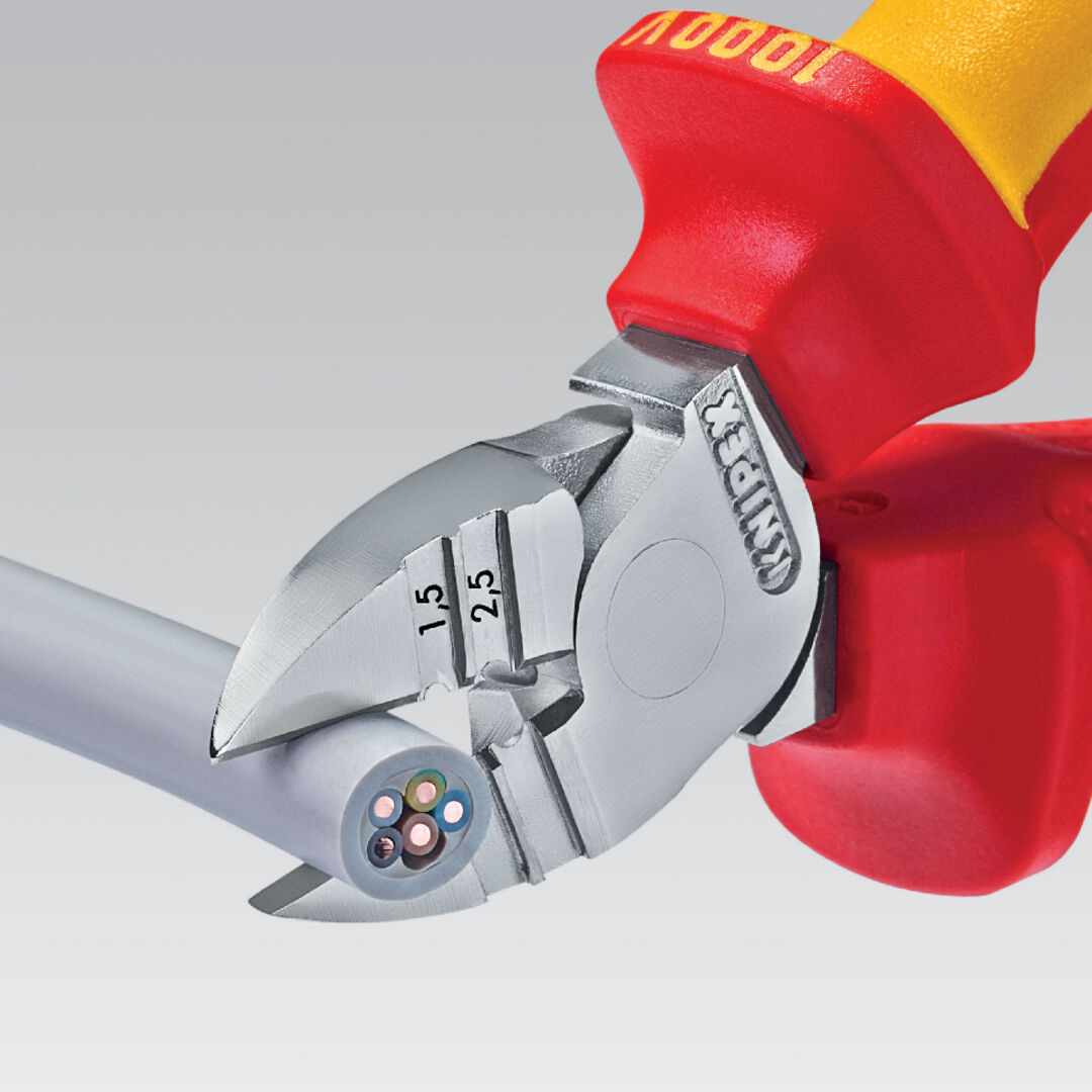 KNIPEX 14 26 160 Abisolier- Seitenschneider isol. VDE verch. 160 mm KNIPEX 14 26 160 Abisolier- Seitenschneider isol. VDE verch. 160 mm