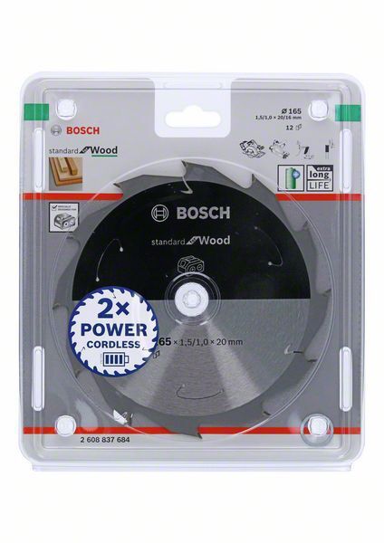 BOSCH Kreissägeblatt Expert for Wood 165x20x1,5/1 m, 12Z BOSCH Kreissägeblatt Expert for Wood 165x20x1,5/1 m, 12Z