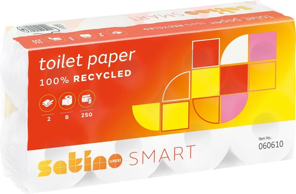 WEPA Toilettenpapier WEPASmart 2-lagig weiß 64 Rollen WEPA Toilettenpapier WEPASmart 2-lagig weiß 64 Rollen