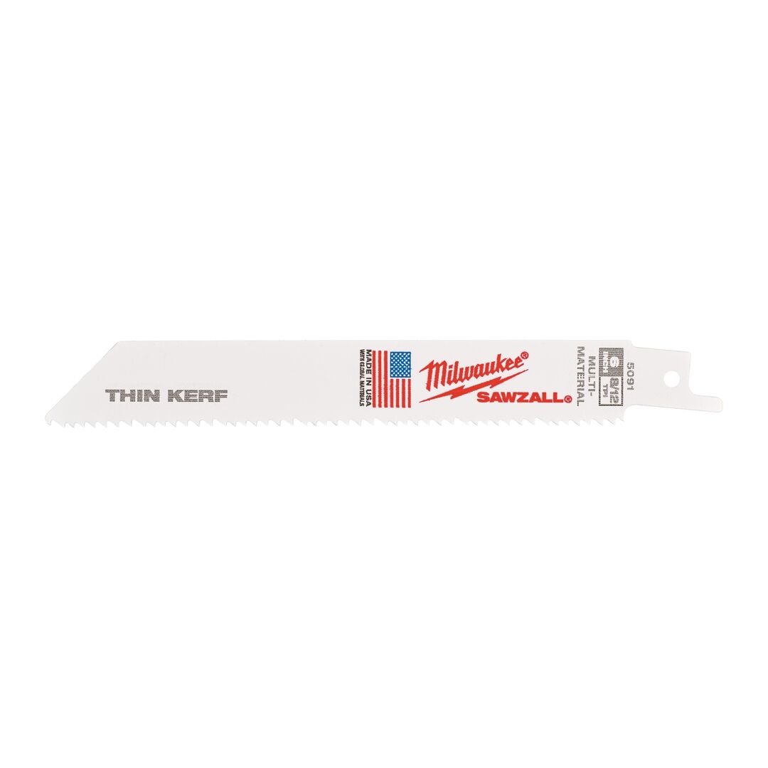 MILWAUKEE Säbelsägeblatt General Purpose 150 x 3,2/2,1 mm, flexibel, VE 5