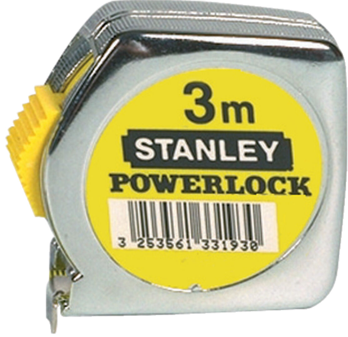 STANLEY Taschenbandmass Metall Powerlock 3m STANLEY Taschenbandmass Metall Powerlock 3m