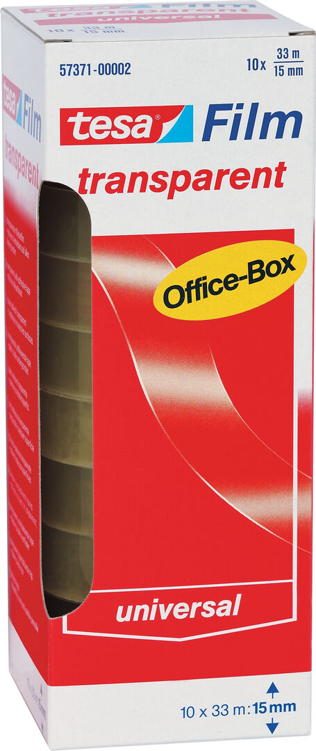 TESA Tesa-Film 33m:15mm transpin Multibox 57371 TESA Tesa-Film 33m:15mm transpin Multibox 57371