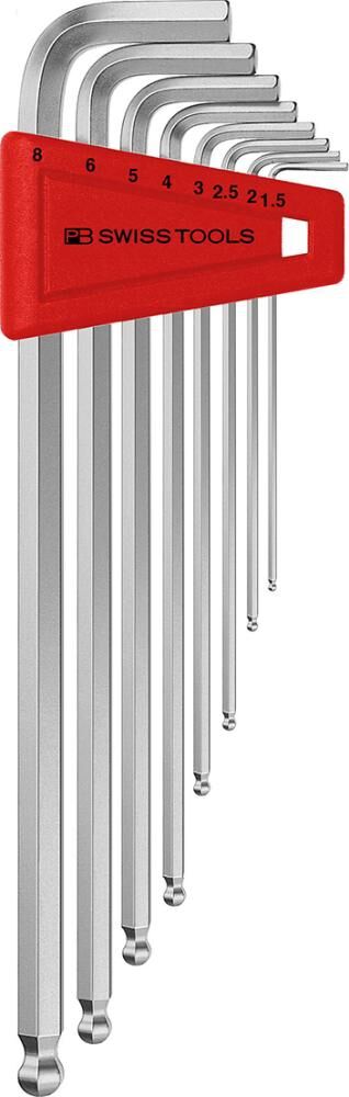 PB SwissTools Winkelschraubendreher-Satz im Kunststoffhalter, 8-tlg. 1,5-8mm lang