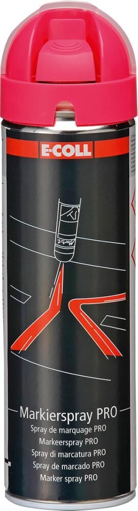E-COLL PRO Markierspray floureszierend pink, 500 ml Spraydose