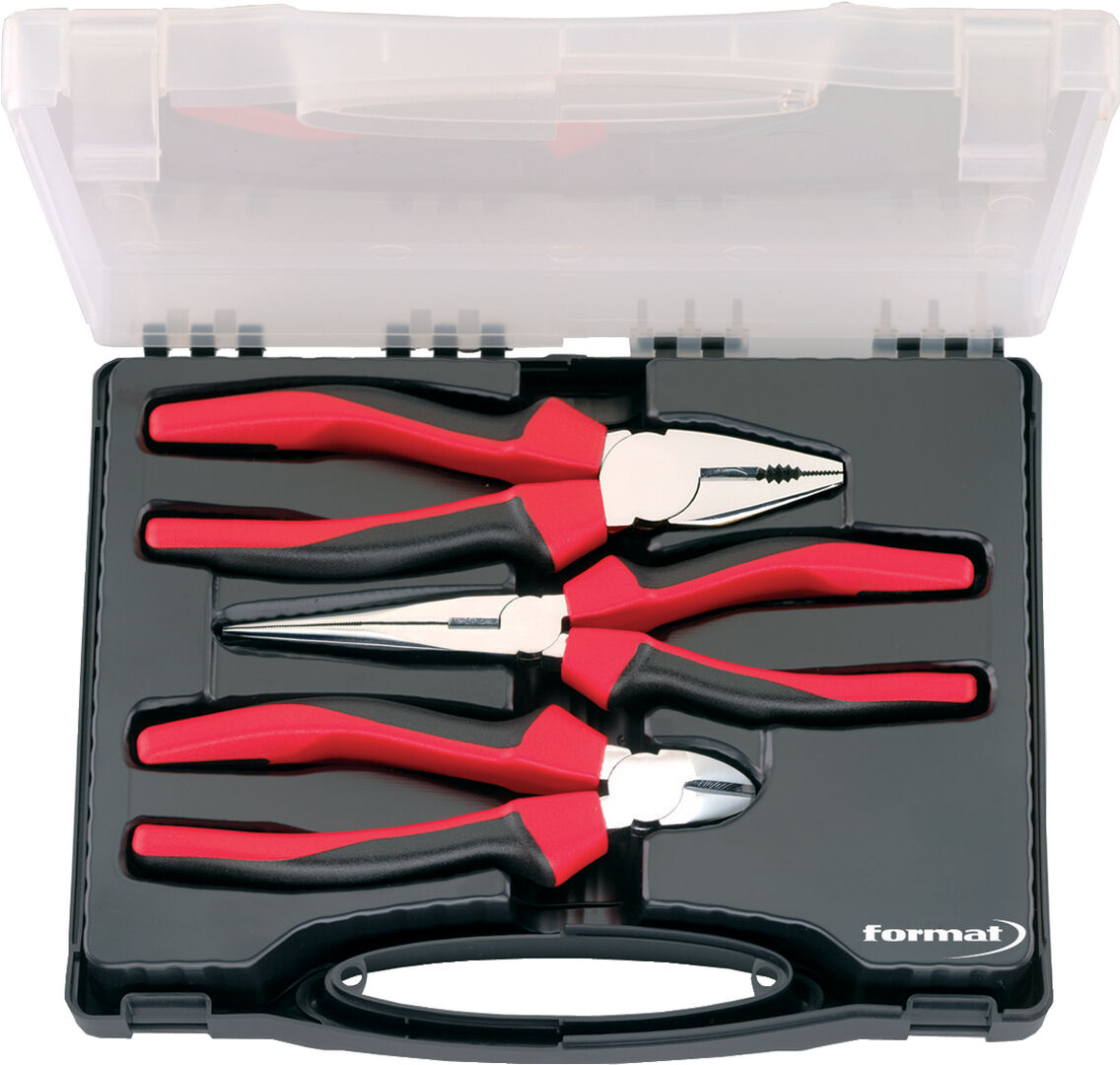 FORMAT Zangen-Set verchromt 3tlg. 2-Komp-Heft FORMAT Zangen-Set verchromt 3tlg. 2-Komp-Heft